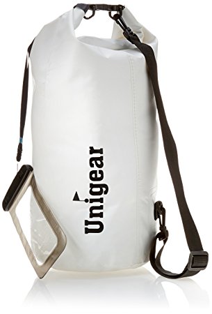 Unigear Dry Bag, Waterproof Bags with Phone Dry Bag and Long Adjustable Shoulder Strap for Boating, Kayaking, Fishing, Rafting, Swimming, Camping and Snowboarding