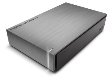 LaCie Porsche Design 4TB USB 3.0 Desktop 3.5 inch External Hard Drive for PC and Mac - Dark Grey