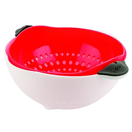 Tovolo Soak N' Strain Colander, Candy Apple - 1.5 quart