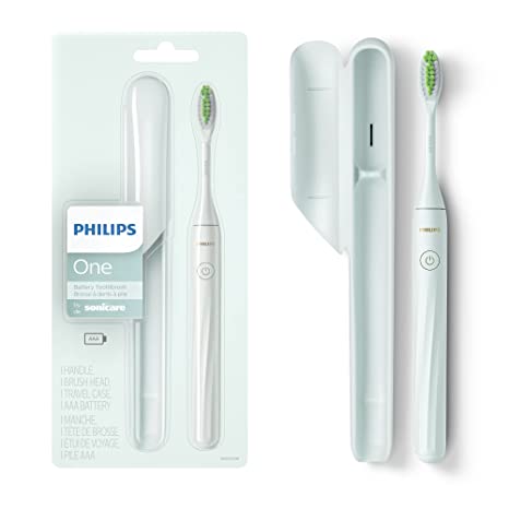 Philips One by Sonicare Battery Toothbrush, Mint Blue, HY1100/03