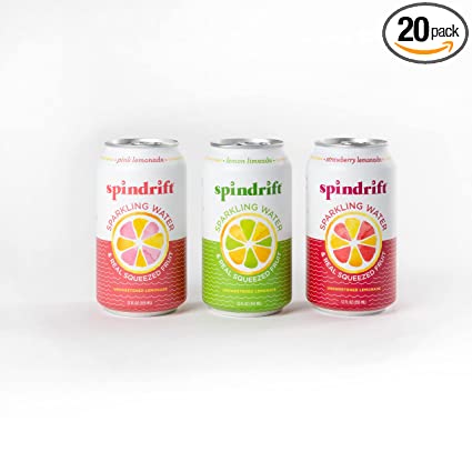 Spindrift Lemonade 3 Flavor Variety 20 Pack