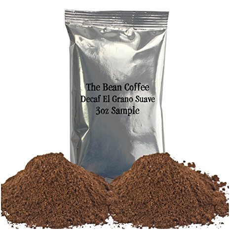 The Bean Coffee Company Organic Decaf El Grano Suave (Classic Colombian Excelso), Medium Roast, Ground, 3-Ounce Sample