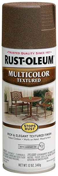 Rust-Oleum 223523 Multi-Color Textured Spray, Autumn Brown, 12-Ounce