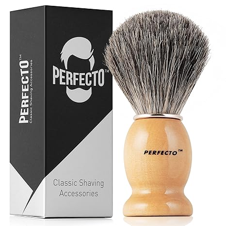 Synthetic Bristles Shaving Brush For Men, Engineered for The Best Shave of Your Life. Shaving Brush - Shave Brush for Wet Shave for Safety Razor, Double Edge Razor, Straight Razor, Shaving Razor