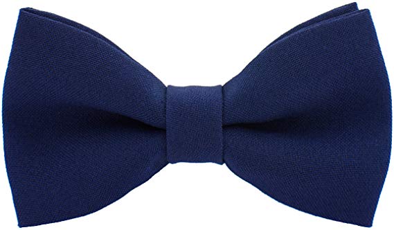 Classic Pre-Tied Bow Tie Formal Solid Tuxedo for Adults & Children, by Bow Tie House