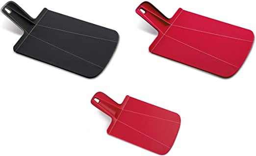 Joseph Joseph Chop2Pot Foldable Plastic Cutting Board 3-Piece, Small/Mini, (Assorted colors)