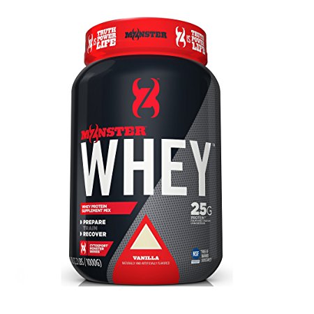 Cytosport Monster Whey Protein Supplement Mix, Vanilla Flavored, 2.2 Pound (About 25 Servings)