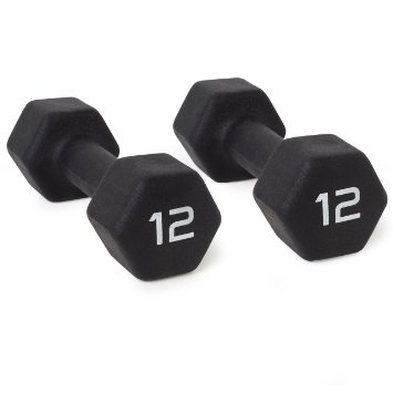 CAP Barbell Neoprene Coated Dumbbells, Pair