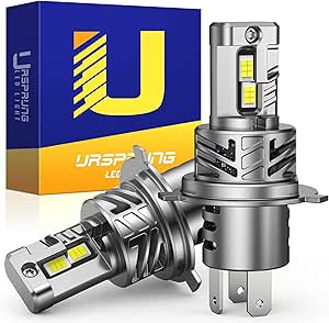 Ursprung H4/9003/HB2 Bulb, 24000 Lumens 600% High Brightness Plug-N-Play, Direct Installation Fog Light Bulbs, 1:1 Halogen Replacement Cooling Fan, Pack of 2