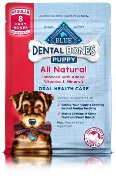 Blue Buffalo Blue Bones Mini Size Dental Chews for Dogs 5-15 lbs, 27 Ounce Value Pack, (Packaging May Vary)