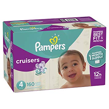 Pampers Cruisers Disposable Diapers Size 4, 160 Count