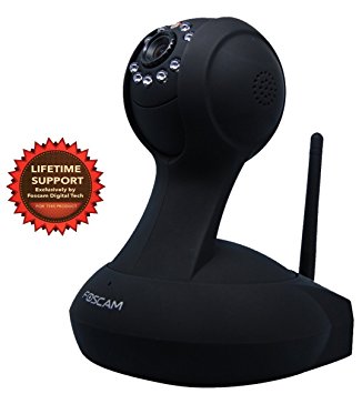 Foscam FI8916W Wireless IP Camera WIDE ANGLE, IR-CUT, Wireless b/g/n ,Better Housing (Upgraded From FI8918W, Black Newest Model)