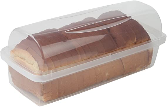 Home-X Transparent Plastic Bread Box