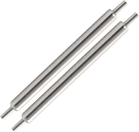 Marathon Watch Swiss Made Stainless Steel Shoulderless Spring Bars - Available in 18mm, 20mm, and 22mm