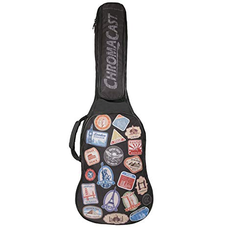 ChromaCast World Tour Graphic Two Pocket Electric Guitar Padded Gig Bag (CC-EPB WT)