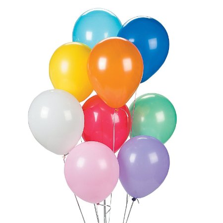 Assorted Color Balloons (144 pcs)