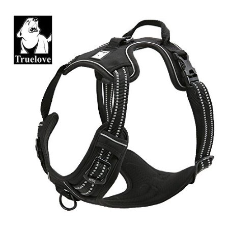 Best Front Range No-Pull Dog Harness. 3M Reflective Outdoor Adventure Pet Vest with Handle. 3 Stylish Colors and 5 Sizes