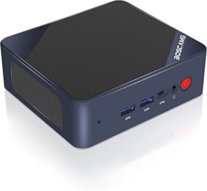 BOSGAME Mini PC Intel 12th Gen N95(up to 3.40Ghz) 8GB DDR4 256GB PCIE SSD Mini Computers Windows 11 Pro, Mini Desktop PC Support 4K@60Hz Dual HDMI/BT 4.2/ WiFi 5/4xUSB 3.2