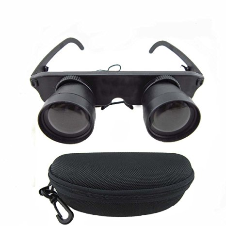 3x28 Polarized Binoculars for Fishing, Army Fans Outdoor Glasses Telescope with Box -Black