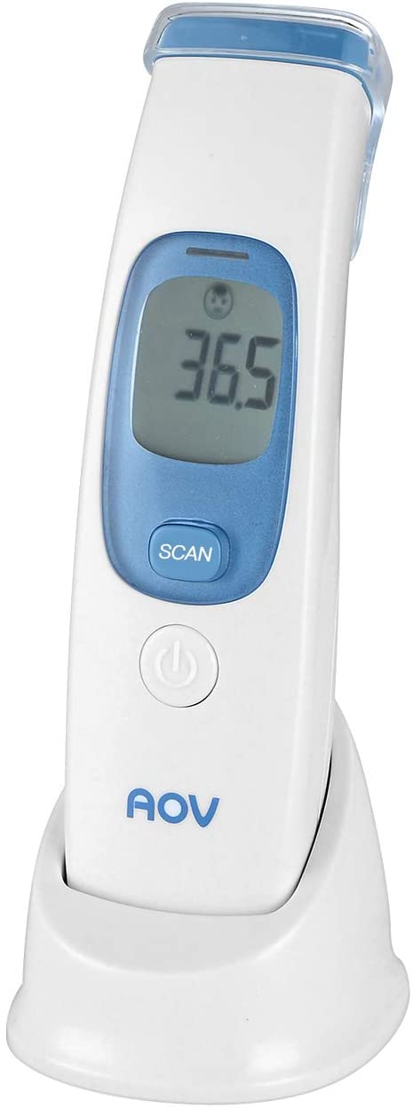 Thermometer, Medical Forehead Infrared Thermometer for Baby Kids and Adults, Precision Digital Temporal Thermometer with Fever Indicator, No Touch, CE Approved
