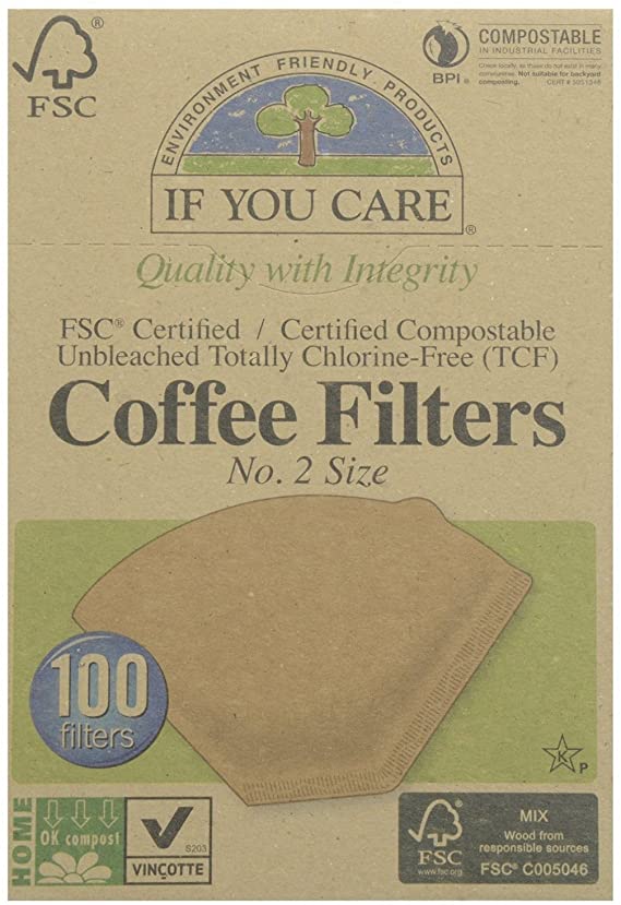 Unbleached Coffee Filters No. 2 100 Ct