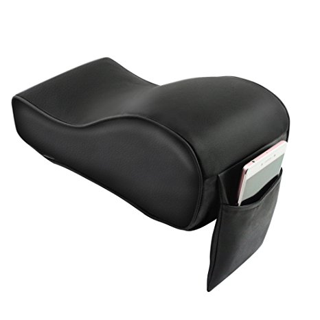 Memory Foam Car Armrest Cushions Armrest Center Consoles Head Neck Rest Pillow Pad for Car Motor Auto Vehicle (1pack) (husband pillow) (Black)