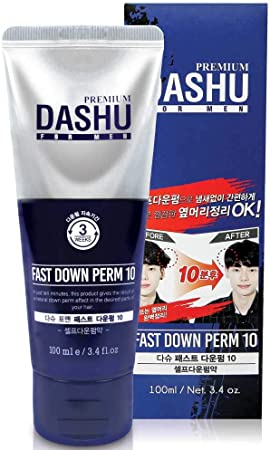 DASHU Premium Fast Down Perm for Men 3.5oz – Instant Down Perm, Shine & Elasticity