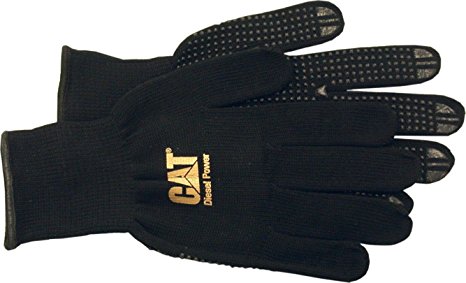 Caterpillar CAT017406L Dotted String Knit glove with Diesel Power Logo, Heavy Gauge Glove, size Large.