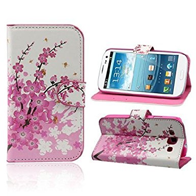 Coromose Butterfly Flower Wallet Stand Flip Leather Case Cover for Samsung Galaxy S3 III I9300