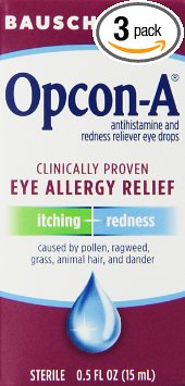 Opcon-A Eye Drops 15 ml (Pack of 3)