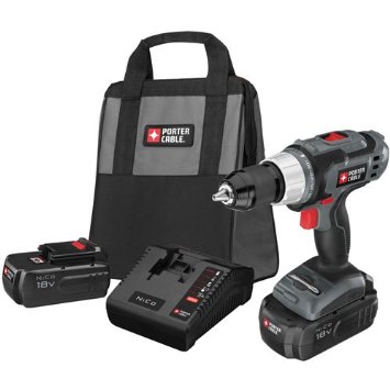 PORTER-CABLE PC180DK-2 18-Volt NiCd Drill/Driver Kit