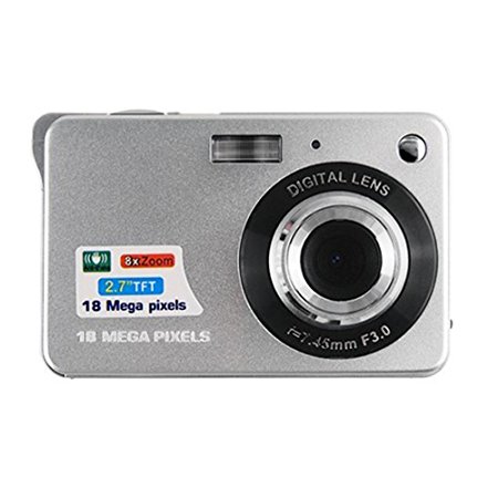 Digital Camera，PowerDoF CDC3 2.7 inch TFT LCD HD Mini Digital Camera (Slive)