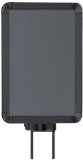 Lavi 50-1130SV Premium Slotted Vertical Swivel Mount Sign Frame 8-Way Swivel 7 Width x 11 Height Media Matte Black