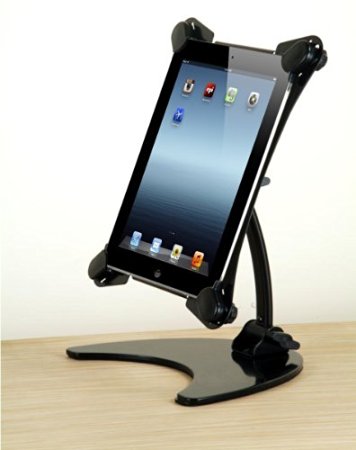 Halter Portable And Foldable Rotating Articulating Metal Desk Stand for All Apple iPad Versions [Excluding iPad Mini]