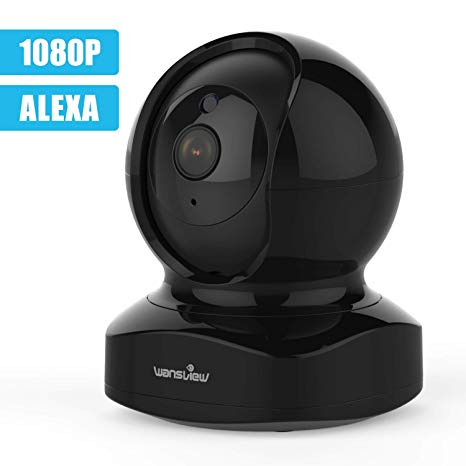IP Camera, Wireless Security Camera 1080P HD Wansview, WiFi Home Indoor Camera for Baby/Pet/Nanny, Motion Detection, 2 Way Audio Night Vision, Compatible with Alexa, with Tf Card Slot and Cloud
