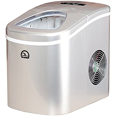 Igloo EKU-ROG-WHT ICE108-SILVER Compact Ice Maker