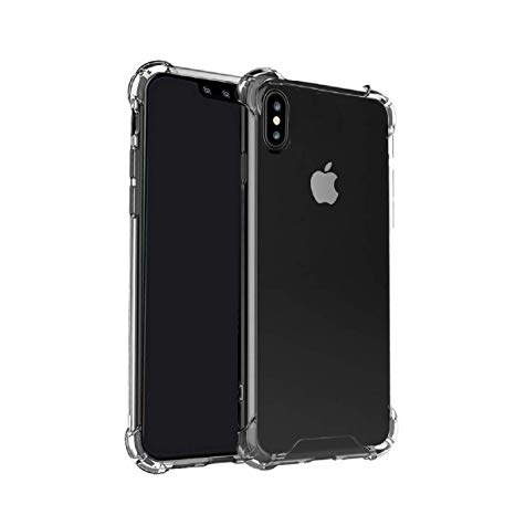 iPhone X Case with Air Cushion Technology and Magnetic Metal Kickstand for Apple iPhone X (2017)