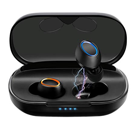 Wireless Earbuds Bluetooth Headphones, COOCHEER Bluetooth 5.0 Wireless Headphones Easy Pairing, 3000mAh Charging Case, 100H Play Time, Stable Connection HD Sound Quality