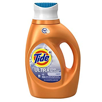 Tide Ultra Stain Release HE Turbo Clean Liquid Laundry Detergent, 46 Fluid Ounce (24 Loads), 2 Count by Tide