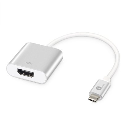 1byone USB 3.1 Type C to HDMI 4K Supported Adapter for New Macbook, Chromebook Pixel, Microsoft Lumia 950 / 950XL and Future USB Type C Devices