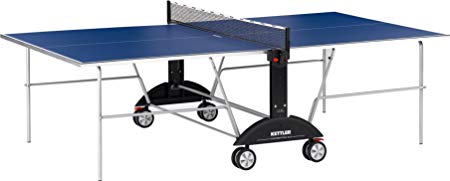 Kettler Competition 3.0 Indoor Table Tennis Table Bundle: 2 Player Set (2 Ace Rackets/Paddles and 6 Balls, 3-Star Rating)