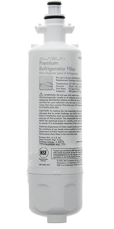 LT700P Refrigerator Water Filter Replacement for LG LT700P, ADQ36006101,KENMORE 469690 ADQ36006102, ADQ36006101S,ADQ36006102S, Replacement Water Filter 200 Gallon Capacity (1-Pack)
