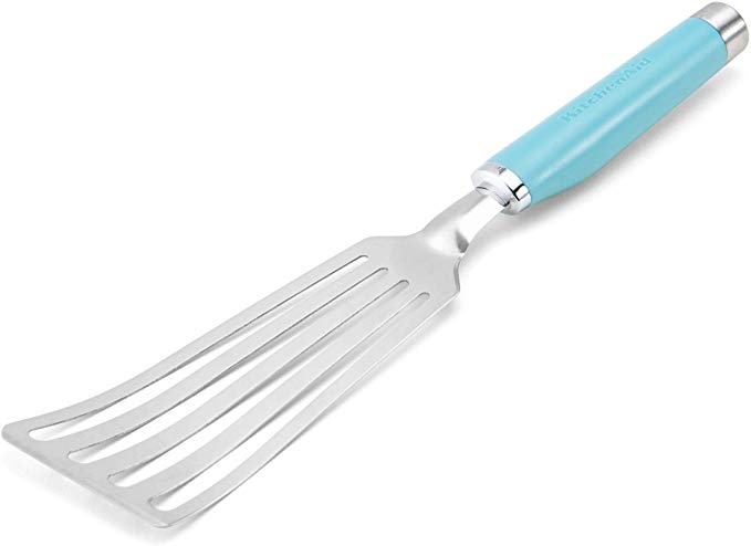 KitchenAid KO024OHAQA Gourmet Stainless Steel Flex Turner, One Size, Aqua Sky