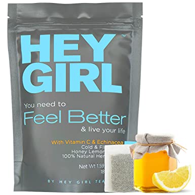 Feel Better Herbal Tea - Immune Support , Immune Booster w/ Echinacea , Elderberry , Vitamin C , Ginseng , Ginger - Thoughtful Gifts For Women