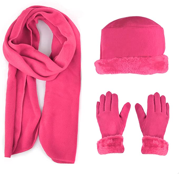 Women's Warm Fleece Winter - Women's Hat and Glove Set   Hats Gloves Scarves for Women