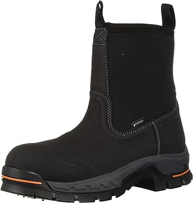 Timberland PRO Men's Stockdale 8" Pull on Alloy Safety Toe Waterproof Industrial Boot