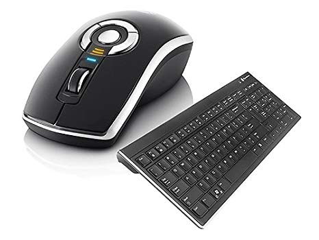 Gyration Rechargeable Wireless Air Mouse Elite and Wireless Slim Low Profile Keyboard GYM5600LKNA Bundle