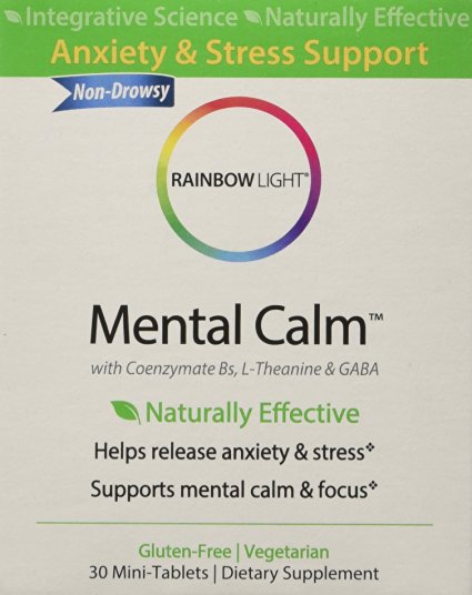 Rainbow Light Mental Calm Dietary Supplement, 30 Count