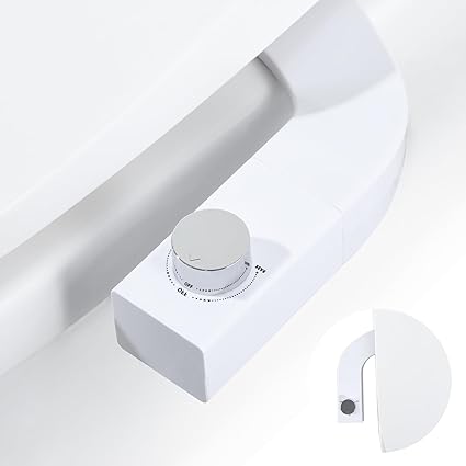 Gappo Bidet Attachment for Toilet- Upgrade Bidet Easy Left/Right Hand Control, Non-Electric Bidet Toilet Seat Attachment with Adjustable Water Pressure, Dual Nozzles (Feminine & Rear Wash), Chrome