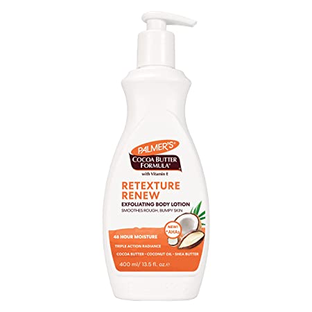 Palmer's Cocoa Butter Formula Retexture & Renew Exfoliating Body Lotion, 13.5 Ounce